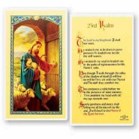 25pk - Twenty-Third Psalm Good Shepherd Laminated Holy Card  Pk 25