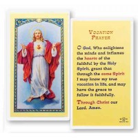 25pk - Vocation Prayer Laminated Holy Card  Pk 25