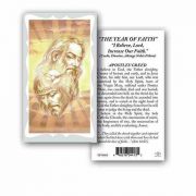 Year Of Faith Holy Card