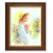 10 1/2" x 12 1/2" Walnut Finish Beveled Frame with 8" x 10" Mystical Rose Textured Art 10 1/2" x 12 1/2" Walnut Finish Beveled Frame with 8" x 10" Mystical Rose Textured Art