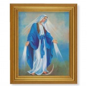 10" x 12" Gold Leaf Finish Beveled Frame with 8" x 10" Our Lady of Grace Textured Art
