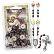 Stations of The Cross Chaplet with 14 Stations of the Cross Image Beads in Curved Clamshell Package