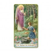 100pk - Saint Raphael the Archangel Prayer-Card