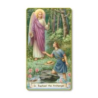 100pk - Saint Raphael the Archangel Prayer-Card