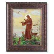 11 1/4" x 13 1/4" Art Deco Frame with an 8" x 10" St. Francis Print