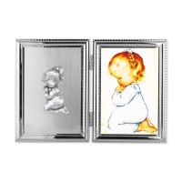 5" x 7" Standing Pearlized Praying Little Girl Photo Frame 5" x 7" Standing Pearlized Praying Little Girl Photo Frame