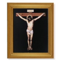 10" x 12" Gold Leaf Finish Beveled Frame with 8" x 10" Crucifixion Textured Art