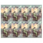 Saint Cecilia Patron of Musicians Eight-Up Micro Perforated Bulk Prayer-Cards  - 125 sheets (1000 total cards)