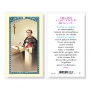 25pk - Oraicion A Santo Tomas De Laminated Holy Card Pk 25