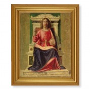 10" x 12" Gold Leaf Finish Beveled Frame with 8" x 10" The King Of Heaven Textured Art