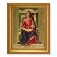10" x 12" Gold Leaf Finish Beveled Frame with 8" x 10" The King Of Heaven Textured Art