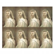 Head of Christ Eight-Up Micro Perforated Bulk Prayer-Cards  - 125 sheets (1000 total cards)