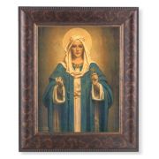 11 1/4" x 13 1/4" Art Deco Frame with 8" x 10" Madonna of the Rosary Print