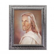 10 1/2" x 12 1/2" Grey Oak Finish Frame with an 8" x 10" Head of Christ Print 10 1/2" x 12 1/2" Grey Oak Finish Frame with an 8" x 10" Head of Christ Print