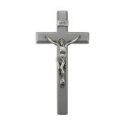 12" Grey Cross with Pewter Corpus