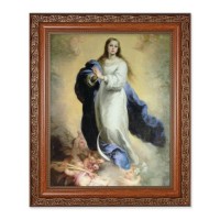 10" x 12" Ornate Wood Frame with an 8" x 10" Murillo: Immaculate Conception Print