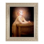 10" x 12" Ornate Silver Frame with a Chambers: Thy Will be Done Print