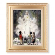 10 1/4" x 12 1/4" Satin Gold Frame with an 8" x 10" O.L. of Fatima Print