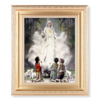 10 1/4" x 12 1/4" Satin Gold Frame with an 8" x 10" O.L. of Fatima Print
