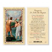 25pk - Prayer To St. John The Baptist Hot Gold Stamped Lam Inc Of 25