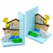 Noah's Ark Wooden Bookends