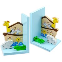 Noah's Ark Wooden Bookends