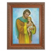 8.25" x 10.25" Ornate Wood Frame with a 6" x 8" Saint Joseph Print