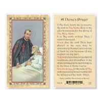 25pk - A Nurse"s Prayer - Madonna  Gold Stamped Laminated Holy Card  Pk 25