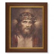 10 1/2" x 12 1/2" Walnut Finish Beveled Frame with 8" x 10" Chambers: Ecce Homo Textured Art 10 1/2" x 12 1/2" Walnut Finish Beveled Frame with 8" x 10" Chambers: Ecce Homo Textured Art