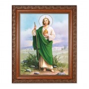 10" x 12" Ornate Wood Frame with an 8" x 10" Saint Jude Print