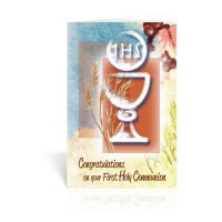10pk - White Chalice First Communion Greeting Card. Sold in Inc. of 10 10pk - White Chalice First Communion Greeting Card. Sold in Inc. of 10