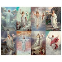 Risen Christ Eight-Up Micro Perforated Bulk Prayer-Cards  - 125 sheets (1000 total cards)