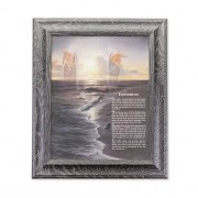 10 1/2" X 12 1/2" Grey Oak Finish Frame with an 8" x 10" Footprints Print 10 1/2" X 12 1/2" Grey Oak Finish Frame with an 8" x 10" Footprints Print