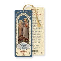 10pk - St. Joseph Terror Of Demons Laminated Bookmark. (Sold in Inc. of 10) 10pk - St. Joseph Terror Of Demons Laminated Bookmark. (Sold in Inc. of 10)