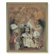 11" x 14" Gold Plaque Frame with a Pope John Paul II Print