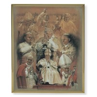 11" x 14" Gold Plaque Frame with a Pope John Paul II Print