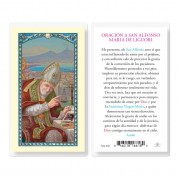 25pk - Oraicion A San Alfonso Maria De Laminated Holy Card Pk 25