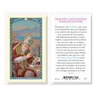 25pk - Oraicion A San Alfonso Maria De Laminated Holy Card Pk 25