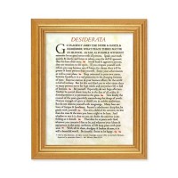 10" x 12" Gold Leaf Finish Beveled Frame with 8" x 10" Desiderata Textured Art