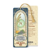 10pk - First Communion Laminated Bookmark with Tassle (Sold in Inc. of 10)