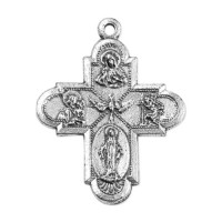 25pk - 1" Four Way Cruciform Medal  sold in inc of 25