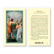 25pk - Oracion A San Juan Bautista Laminated Holy Card Pk 25