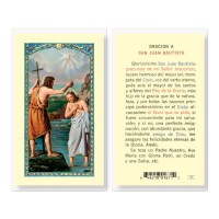 25pk - Oracion A San Juan Bautista Laminated Holy Card Pk 25