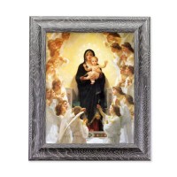 8" X 10" Bouguereau: Queen of Angels Print in 10.5" X 12.5" Grey Oak Finish Frame