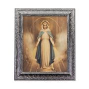 8"X10" Chambers: Miraculous Mary Print in 10.5" X 12.5" Grey Oak Finish Frame