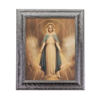 8"X10" Chambers: Miraculous Mary Print in 10.5" X 12.5" Grey Oak Finish Frame