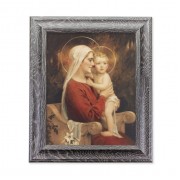 8" x 10" Chambers: Madonna and Child Print in 10.5" x 12.5"Grey Oak Finish Frame
