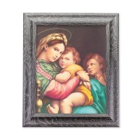 8"x10" Raphael: Madonna and Child Print in 10.5" x 12.5" Grey Oak Finish Frame