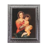 8"x10" Murillo: Madonna and Child Print in 10.5" x 12.5" Grey Oak Finish Frame