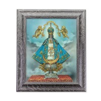 8"X10" Virgen De San Juan Print in 10.5" X 12.5" Grey Oak Finish Frame
